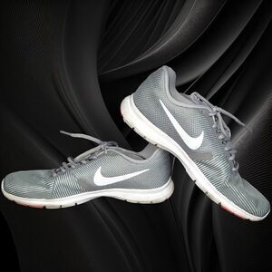 Nike womens Flex Bijoux gray running trainer shoes